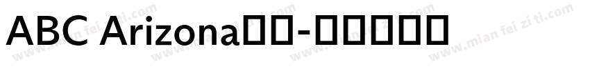ABC Arizona字体字体转换